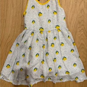 Lemon Print Kids Dress